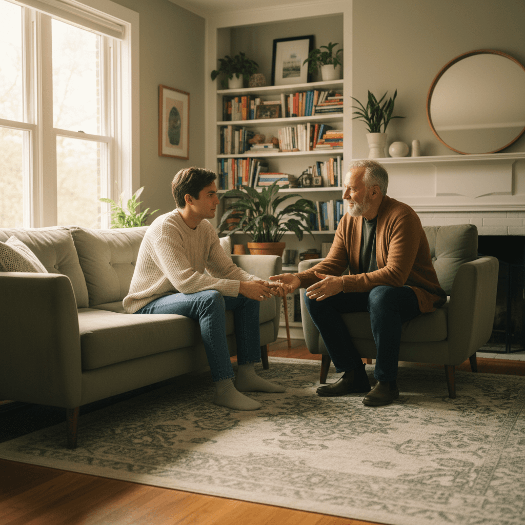 One-on-one guidance session at Finding the Way